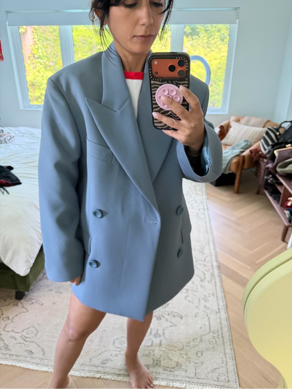 Acne Studios Double-Breasted women’s twill blazer